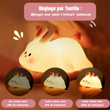 Lampe Veilleuse en Silicone - Forme de Lapin